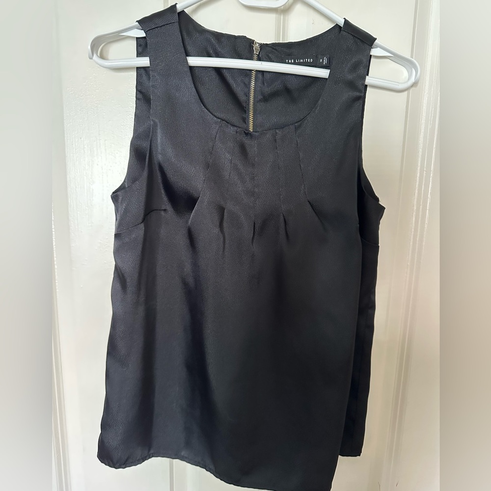 LIMITED brand, Black polyester shell (sleeveless), Size Small, Womens
